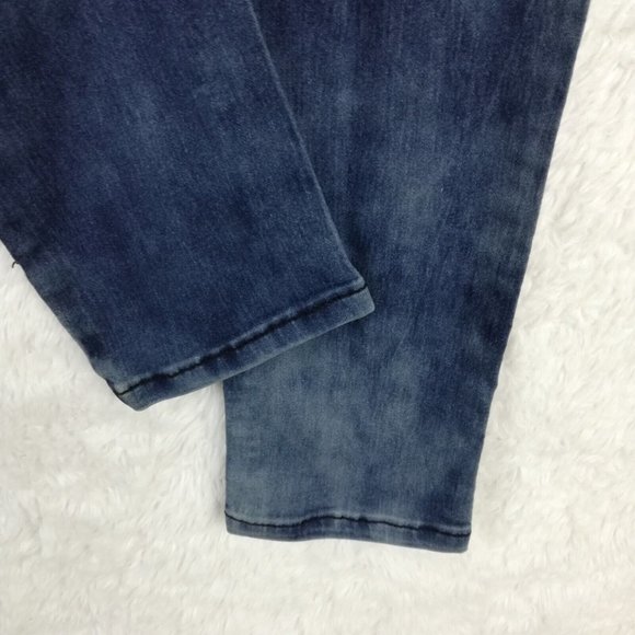 Revolution By Revolt Womens Jeans Skinny Blue Denim Acid Wash Low Rise Juniors 7 - Picture 5 of 12